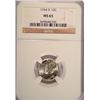 Image 1 : 1944-D MERCURY DIME, NGC MS-65  GEM!