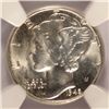Image 2 : 1945 MERCURY DIME, NGC MS-65  GEM!