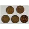 Image 2 : 5-1907 INDIAN HEAD CENT "GRADING SET" ( VG, FINE, VF, XF, AU)