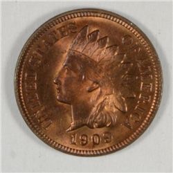 1909 INDIAN HEAD CENT CH BU RED