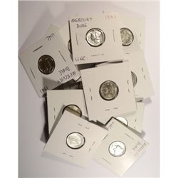 20- 1941 MERCURY DIMES UNCS
