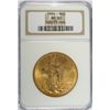 Image 1 : 1924 $20.00 ST GAUDENS NGC MS 63