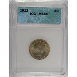 1912 LIBERTY NICKEL ICG MS 64