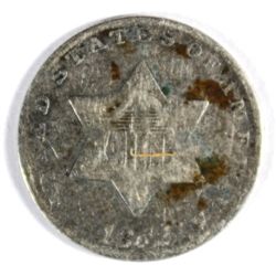 1852 THREE CENT SILVER AG/GOOD