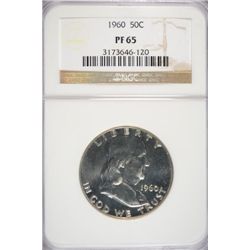 1960 FRANKLIN HALF DOLLAR NGC PF65