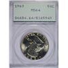 Image 1 : 1963 FRANKLIN HALF DOLLAR PCGS MS64 OGH