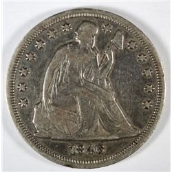 1846 SEATED DOLLAR XF