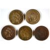 Image 1 : 5-1863 INDIAN HEAD CENTS "GRADING SET" ( AG, GOOD,FINE,VF,XF)