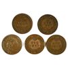 Image 2 : 5 DIFFERENT INDIAN HEAD CENTS (78,79,81,82,83) AG-FINE