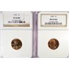 Image 1 : 1955 PROOF LINCOLN CENT NGC PF-66 RD & 1963 LINCOLN CENT NGC MS65 RD