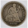 Image 1 : 1877-CC SEATED DIME VG+