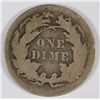 Image 2 : 1877-CC SEATED DIME VG+