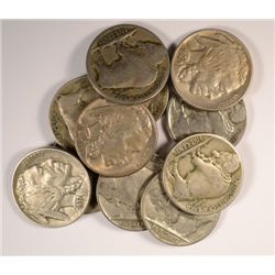 11- DIFFERENT BUFFALO NICKELS (23,23-S,24-D,25,25-D,26,27-S,31-S,37,37-D,38-D)