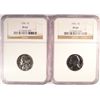 Image 1 : 1956 NGC PF-67 & 1867 NGC PF-67 PROOF JEFFERSON NICKELS