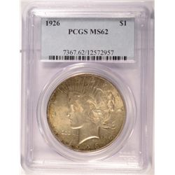 1926 PEACE DOLLAR PCGS MS62