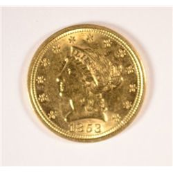 1853 $2.50 GOLD LIBERTY AU