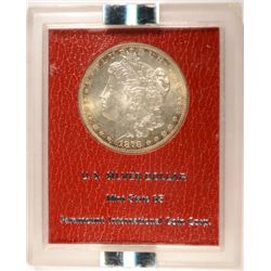 1878-S MORGAN DOLLAR RED FIELD MS65; NGC MS63