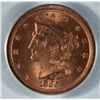 Image 2 : 1855 HALF CENT PCGS MS65 RED BEAUTIFUL!