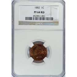 1882 INDIAN CENT NGC PROOF 64 RED, BEAUTIFUL!