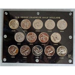 1950 THRU 1963 SET OF GEM PROOF 65 OR BETTER  FRANKLIN HALF DOLLARS