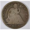 Image 1 : 1854-O SEATED HALF DOLLAR, G-VG