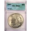 Image 1 : 1921 MORGAN DOLLAR ICG MS64