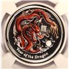 Image 2 : 2012 1/2 OZT .999 FS COLORIZED DRAGON NGC PF70 UC