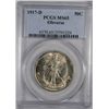Image 1 : 1917 D OBVERSE WALKING LIBERTY HALF DOLLAR PCGS MS65 BLAST WHITE AND PERFECT