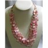 Image 1 : 505CTW 5LAYER PHILIPPINE SHELL CAPIZ BEADED NECKLACE 18