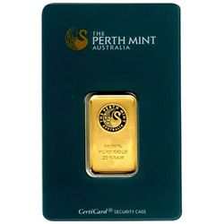 Gold Bars: Perth Mint 20 Gram Gold Bar