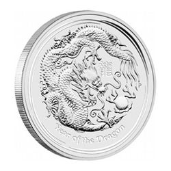 Australian Lunar Silver 2 oz Silver Series II 2012 Drag