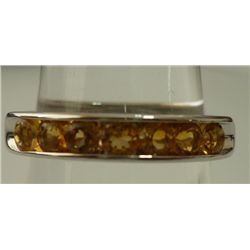 12.50 CTW CITRINE RING .925 STERLING SILVER