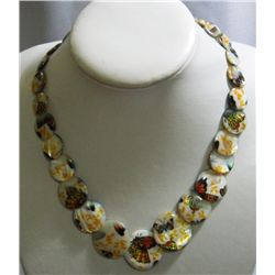 282CTW PHILIPPINE ALOHA CAPIZ NECKLACE 16INCH