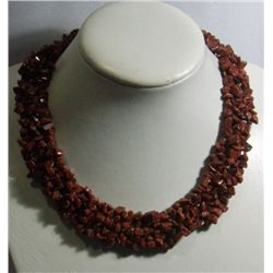 THERAPEUTIC SAND CHIPPED STONE 710CTW COLAR NECKLACE