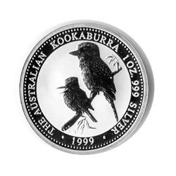 Australian Kookaburra 1 oz. Silver 1999