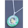 Image 1 : GREEN JADE PENDANT YEAR OF THE RAT NECKLACE