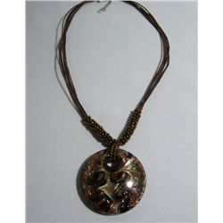 200CTW MORANO PENDANT THREADED NECKLACE 18INCH