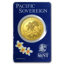 009 1 oz Gold Fiji $100 Pacific Sovereign .9999 (In Ass