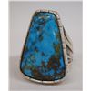 Image 1 : Navajo Sterling & Turquoise Ring, Signed JT