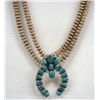 Image 1 : Navajo Turquoise Naja Necklace