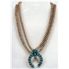 Image 2 : Navajo Turquoise Naja Necklace