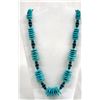Image 1 : Santo Domingo Turquoise & Jet Necklace, Signed