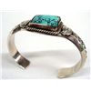 Image 4 : Navajo Sterling Silver Turquoise Bracelet, Signed