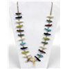 Image 1 : 1970s Zuni Bird Fetish Necklace