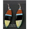 Image 3 : Native American Sterling Turquoise Earrings