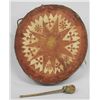 Image 2 : Large Plains Indian Drum and Beater