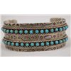 Image 2 : Zuni Sterling Turquoise Bracelet -- JP Ukestine