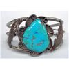 Image 2 : Navajo Sterling Turquoise Bracelet