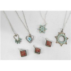 Collection of Zuni Turquoise Necklaces & Pendants