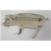 Image 2 : Sterling Silver Pig Pin -- Diane Reed